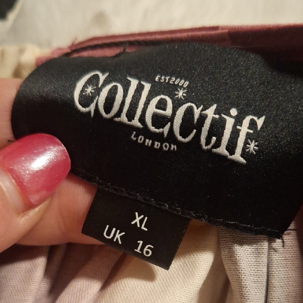 Collectif Multicolored Stripe Swing Skirt